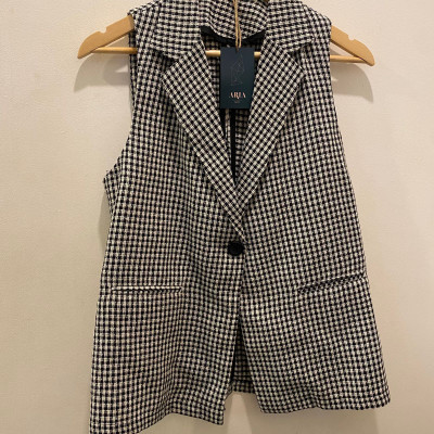 Chaleco negro cuadros Ari 178 - Ari 179