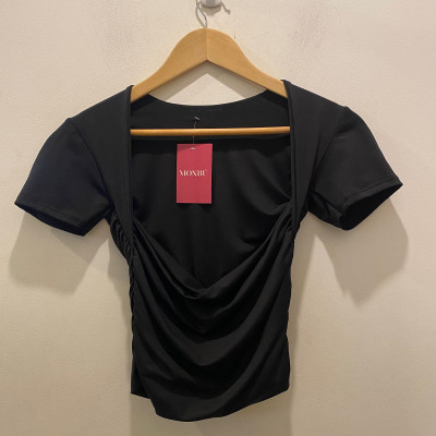 Top manga corta  negro  standard - Mb22