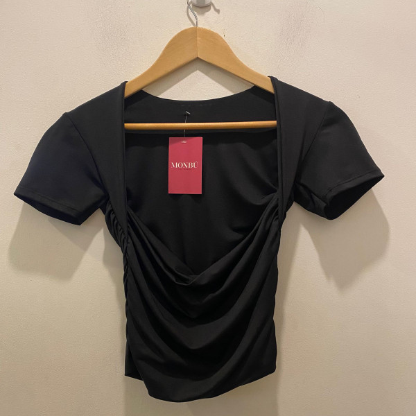 Top manga corta  negro  standard - Mb22