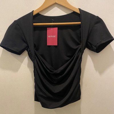 Top manga corta  negro  standard - Mb22