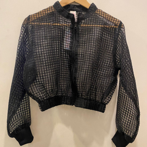 Bomber negra organza - Am03 S/M