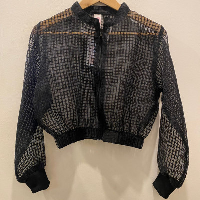 Bomber negra organza - Am03 S/M