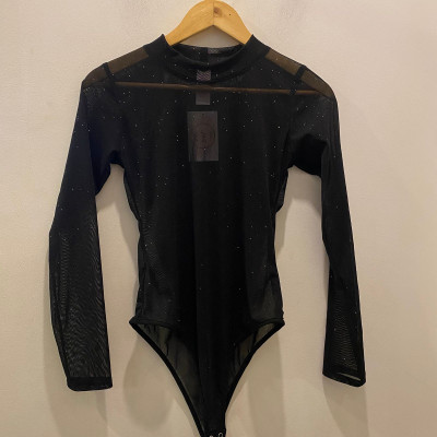 Body negro brillos - Am06 S/M