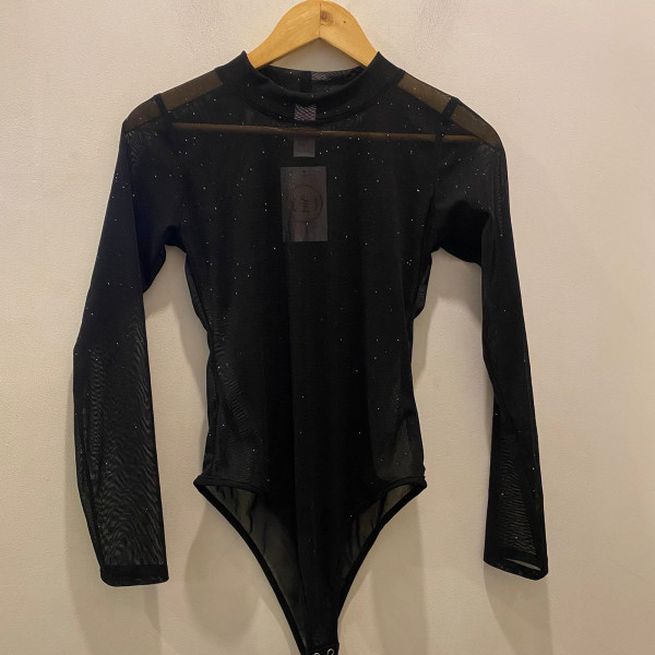 Body negro brillos - Am06 S/M