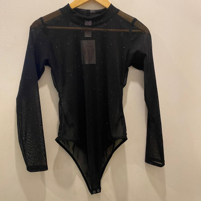 Body negro brillos - Am06 S/M