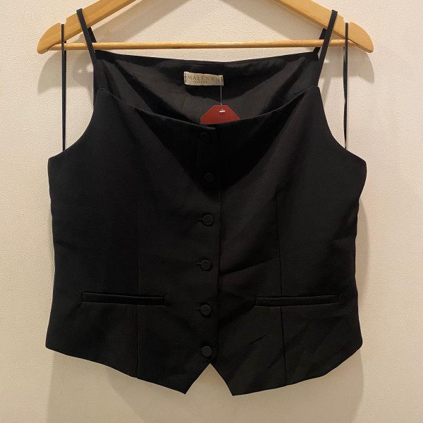 Chaleco sastre tiras negro - M2